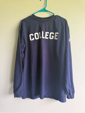 Missouri State Jansport Navy Blue Long Sleeve 'COLLEGE' Tee with White Lettering